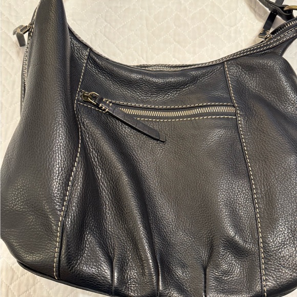 American Leather Co. Black Leather Shoulder Bag - Picture 9 of 9